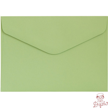 Koperta C6 gładki jasnozielony satynowany 130g. (10szt.) 280233 Galeria Papieru