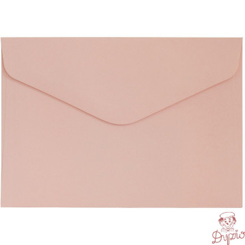 Koperta C6 gładki pudrowy róż satynowany 130g. (10szt.) 280235 Galeria Papieru