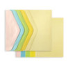 Koperta C6 + karnet Gładki mix pastelowy 5 kolorów 130g. i 210g. 283108 Galeria Papieru