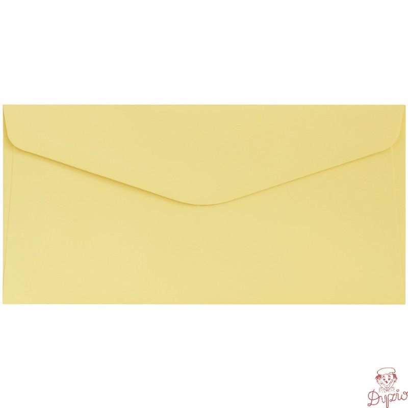 Koperta DL gładki żółty satynowany 120g. (10szt.) 280137 Galeria Papieru