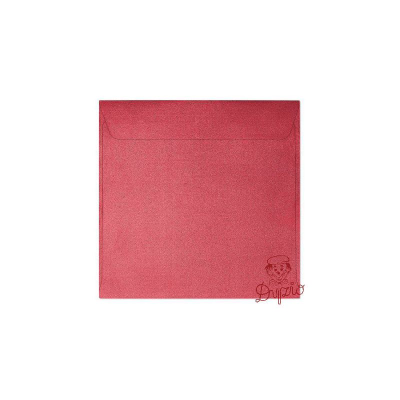 Koperta 145x145mm PEARL czerwona P 120g. (10szt.) 280717 Galeria Papieru