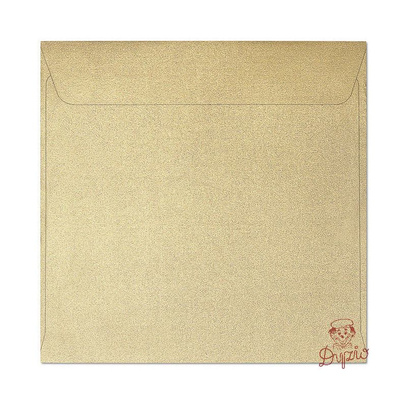 Koperta 145x145mm PEARL złota 120g. (10szt.) 280715 Galeria Papieru