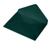 Koperta papierowa ozdobna B6 125x175mm 130g (50 sztuk) ciemno zielona/zieleń butelkowa ikpdinb6czielx50