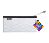Koperta 24x12cm z suwakiem metalowym TETIS BT609-B biała