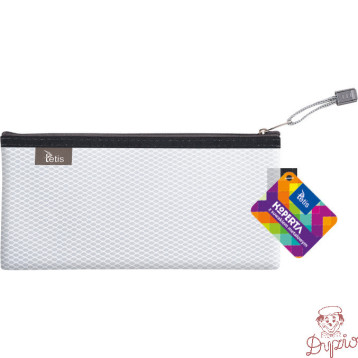 Koperta 24x12cm z suwakiem metalowym TETIS BT609-B biała