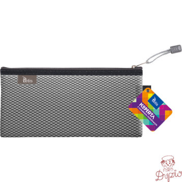 Koperta 24x12cm z suwakiem metalowym TETIS BT609-V czarna