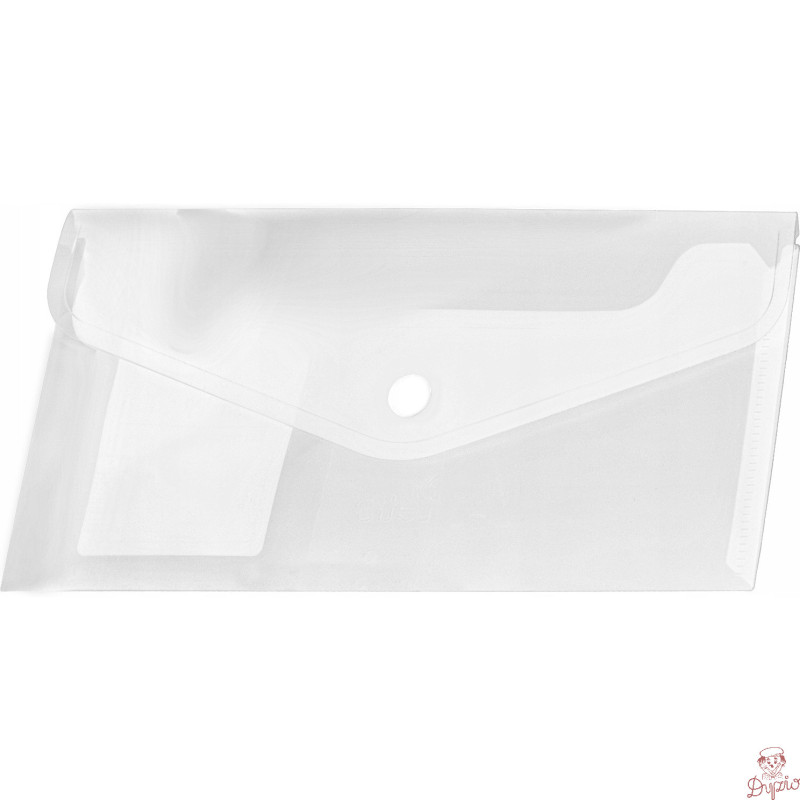 Koperta PP na zatrzask DL transparentna (12 szt.) BT612-T TETIS