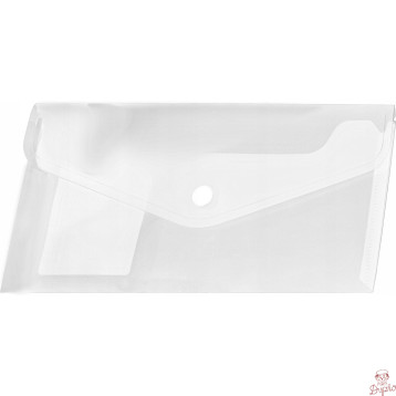 Koperta PP na zatrzask DL transparentna (12 szt.) BT612-T TETIS
