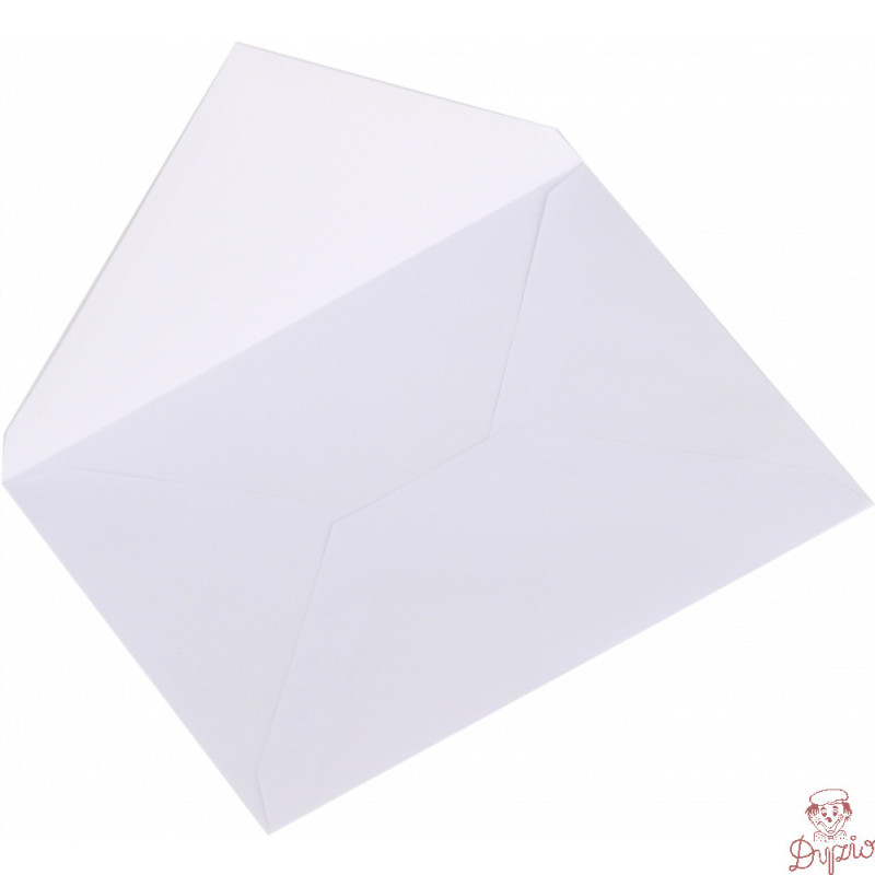 Koperta B6 NK biała (50szt.) klapa w szpic 75g NC 01110000/50