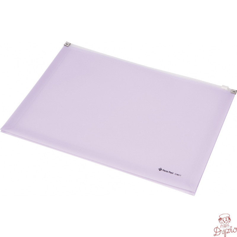 Koperta z suwakiem A4 fioletowa przestrzenna C4611 0410-0038-15 Panta Plast