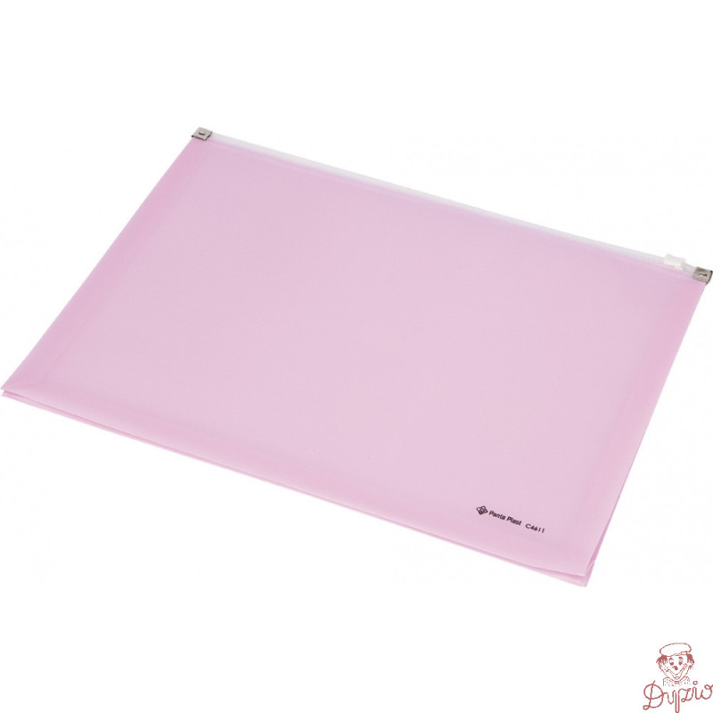 Koperta z suwakiem A4 różowa przestrzenna C4611 0410-0038-13 Panta Plast