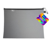 Koperta B5 z suwakiem metalowym CZARNA BT608-V TETIS
