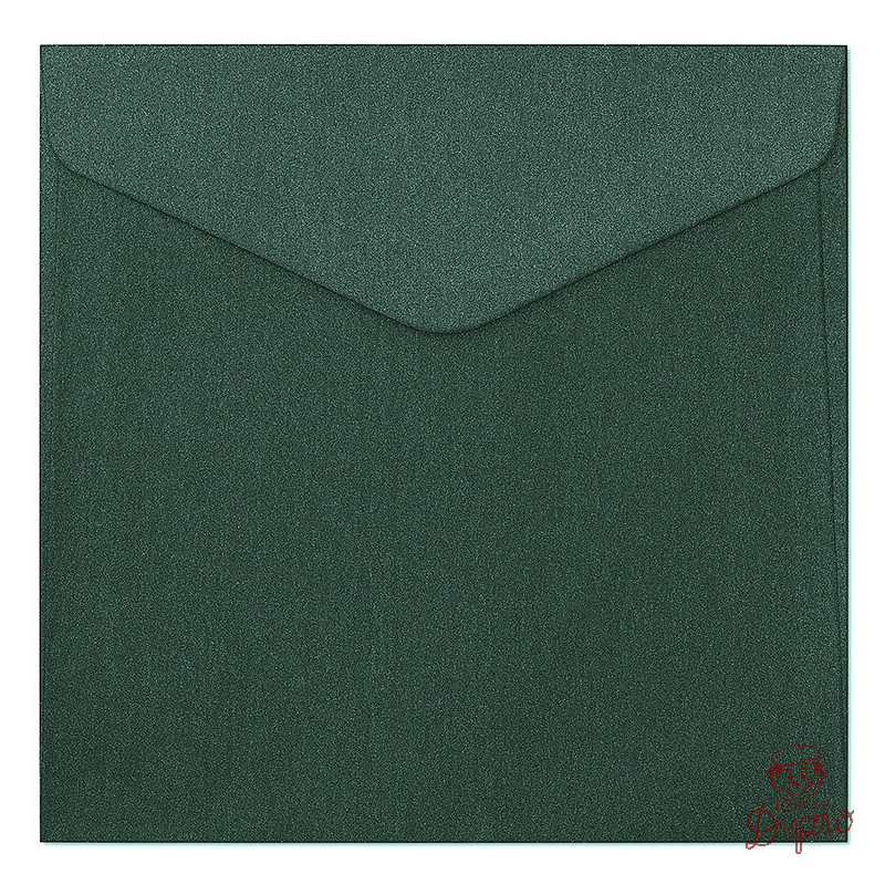 Koperta 160x160mm Pearl zielony 150g. (10szt.) 280344 Galeria Papieru
