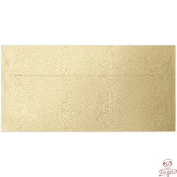 Koperta DL Pearl złoty P 120g.(10szt.) 280115 Galeria Papieru