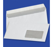 Koperty DL HK białe 80g okno prawe 45x90mm z paskiem (1000szt.) NC 11232210