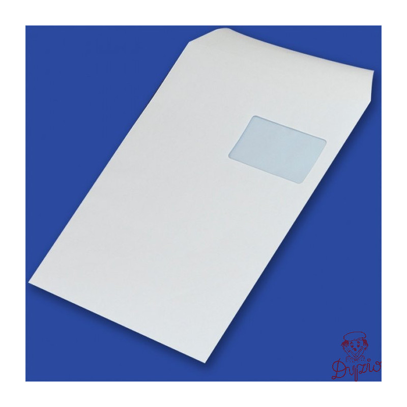 Koperty C4 SK białe okno prawa góra 55x90mm (250szt) 90g 31621220 NC KOPERTY