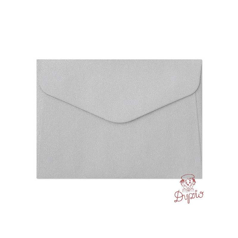 Koperta B7 PEARL srebrny 150g. (10szt.) 280522 Galeria Papieru