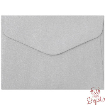 Koperta B7 PEARL srebrny 150g. (10szt.) 280522 Galeria Papieru