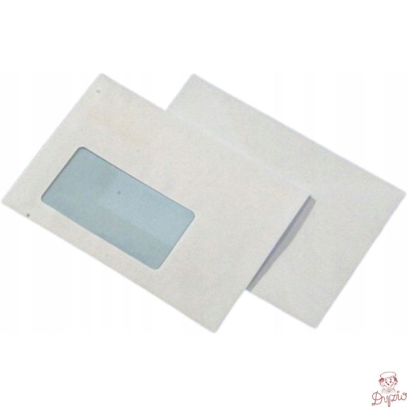 Koperta C6 SK biała 75g.okno lewe 45x90mm samoklejąca (1000szt.)NC 11021300