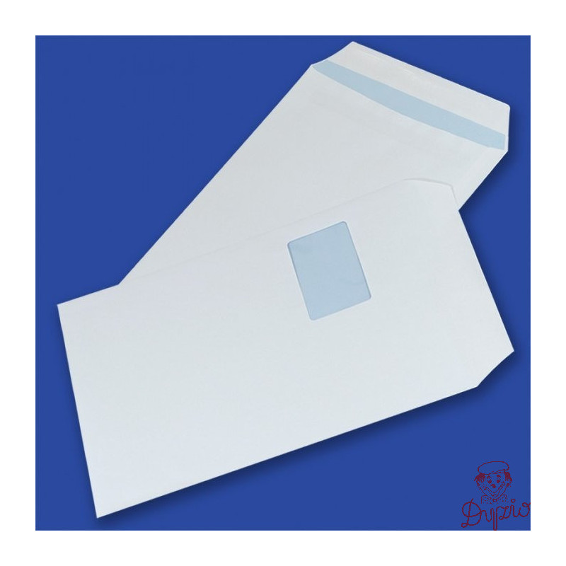Koperty C4 SK białe 90g okno lewa góra 55x90mm (250szt.) NC samoklejące 31621320