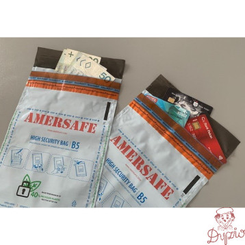 Koperty NC bezpieczne (Bankowe) AMERSAFE B5 HK 100szt. białe/szare 55238097