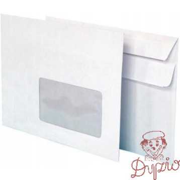 Koperta C6 SK biała okno prawe (50szt.) NC 14033/5 0 0600/11021200/50