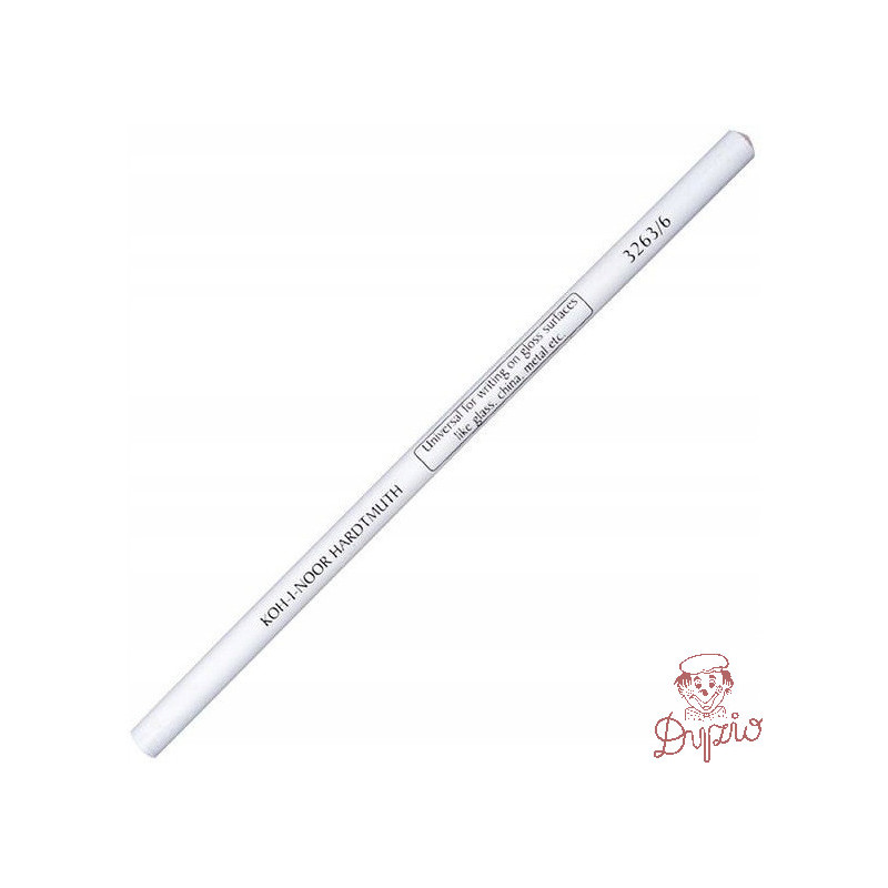 Kredka DERMATOGRAF 3263/6 biała KOH-I-NOOR