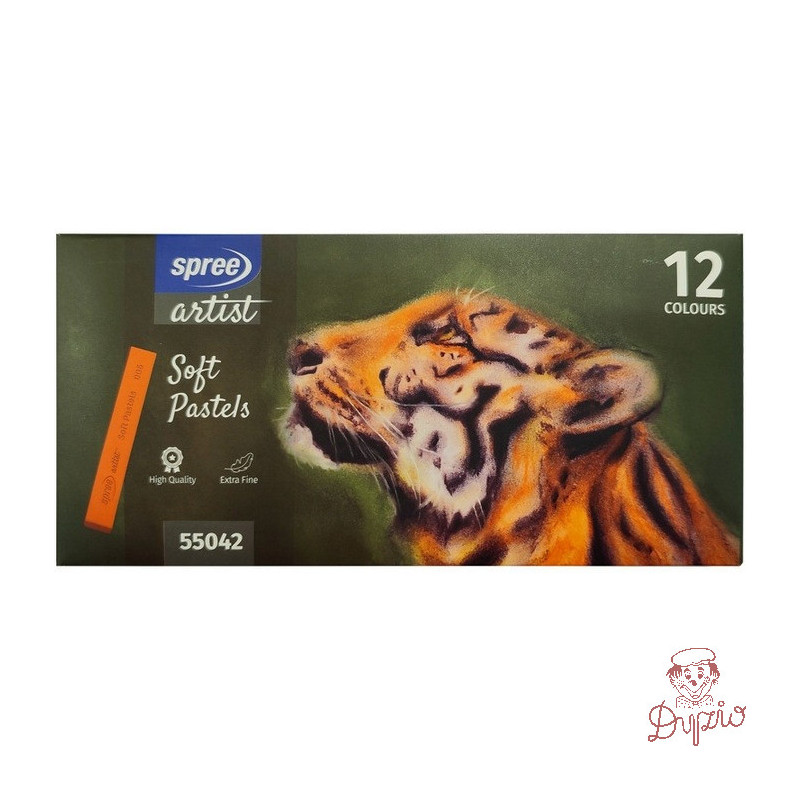 Pastele suche extra fine 12 kolorów SPREE artist PAS-550420-00101