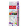 Kredki sześciokątne 10 kolorów + 3kolory pastelowe edycja JEDNOROŻEC 111219 Faber-Castell