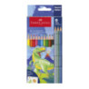 Kredki sześciokątne 10 kolorów + 3kolory metaliczne edycja DINOZAURY 111213 Faber-Castell