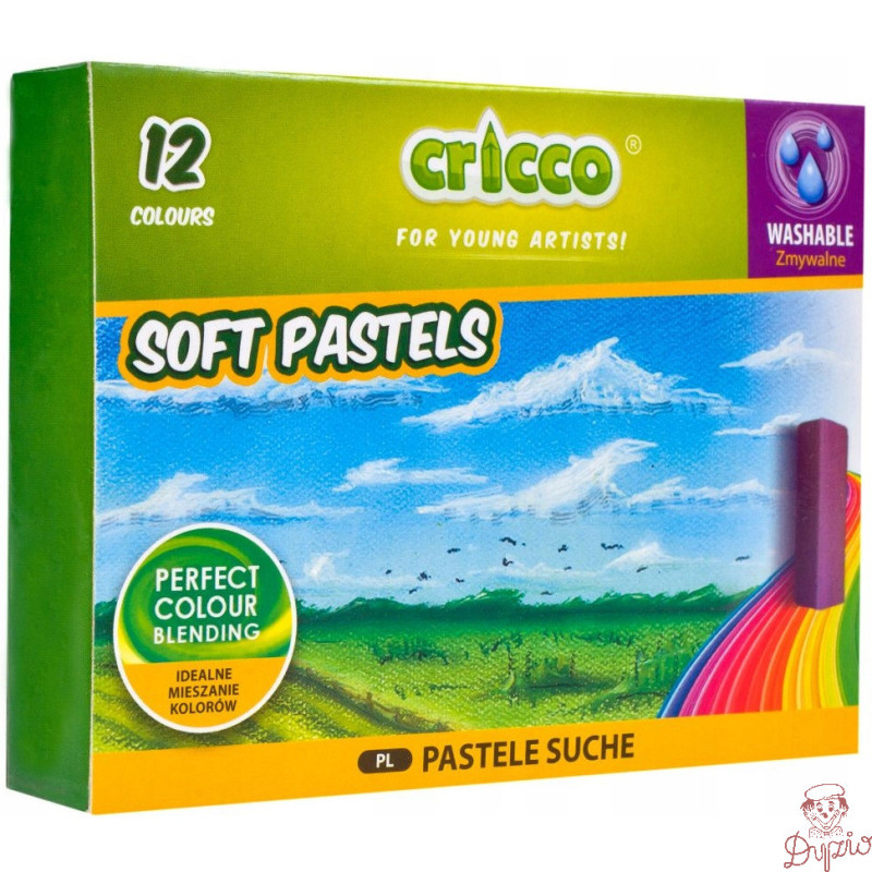 Kredki pastele suche CRICCO 12kol CR491K12