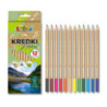 Kredki ołówkowe trójkątne natural 12 kolorów KOLORI TT8887 PENMATE