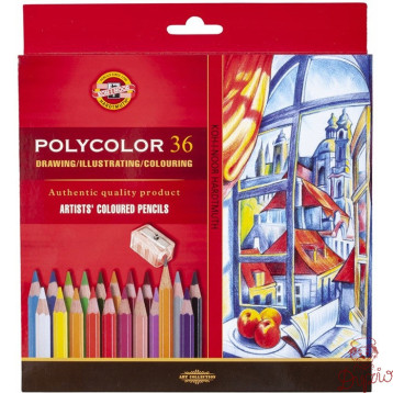 Kredki POLYCOLOR 36 kolorów 3835 KOH-I-NOOR
