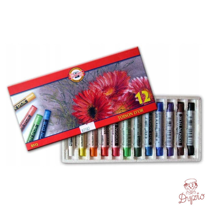 Kredki pastele suche 12 kol. 8512 KOH-I-NOOR