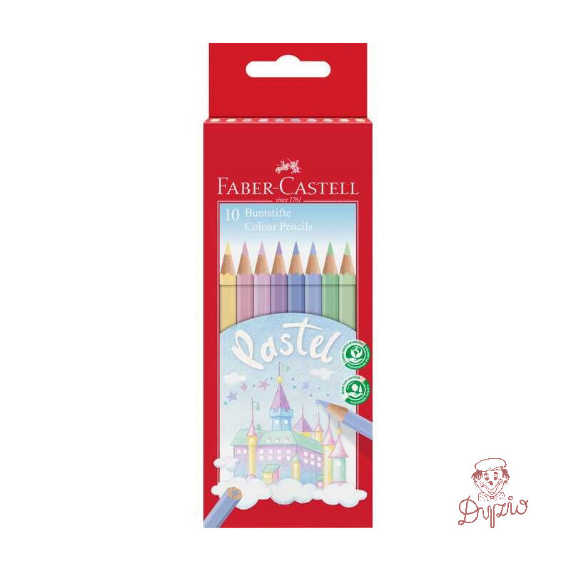Kredki ZAMEK 10 kolorów pastelowe 111211 FABER-CASTELL