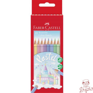 Kredki ZAMEK 10 kolorów pastelowe 111211 FABER-CASTELL