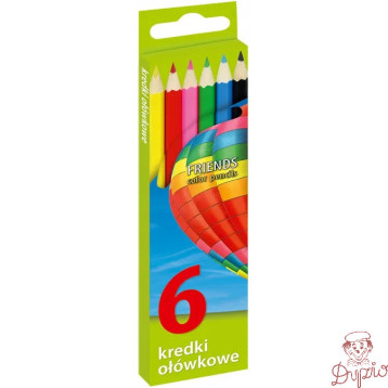 Kredki 6 kolorów UNIONL 170-1379 GRAND