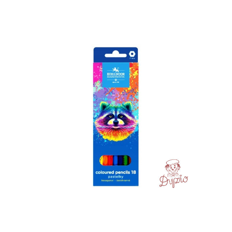 Kredki szkolne 18 kol. SZOP 3553 KOH-I-NOOR