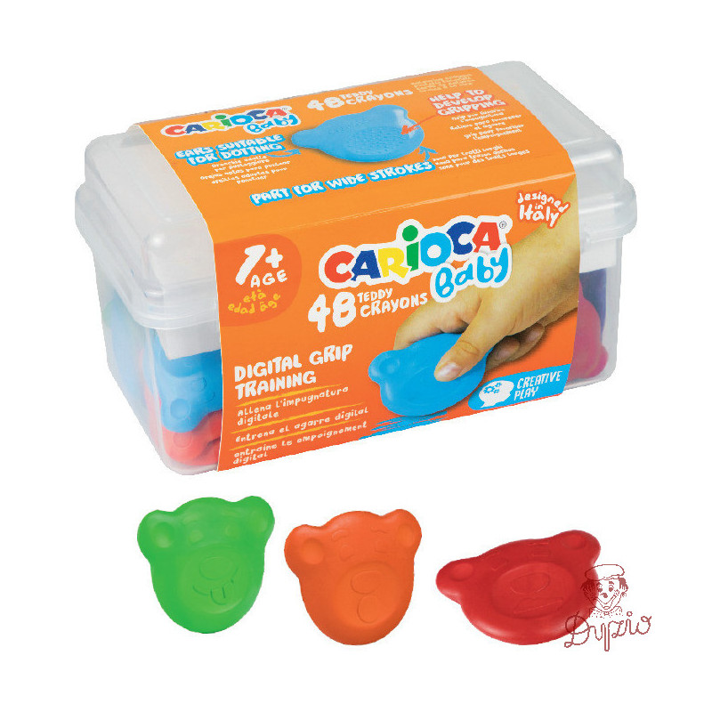 Kredki Misiaki BABY dla dzieci 1 kuferek 48szt. 160-2217 42958 CARIOCA