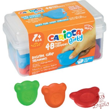 Kredki Misiaki BABY dla dzieci 1 kuferek 48szt. 160-2217 42958 CARIOCA