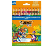 Kredki drewniane ECO SMOOTH 36 kolorów 525788 BIC