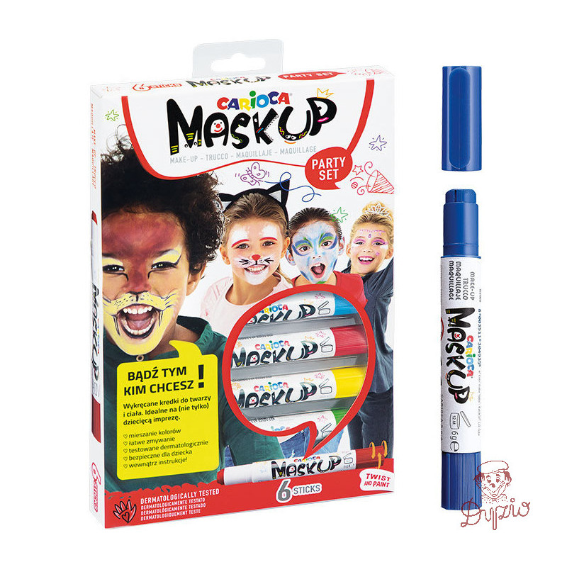 Kredki do twarzy CARIOCA MaskUP 6 kol. 170-2508