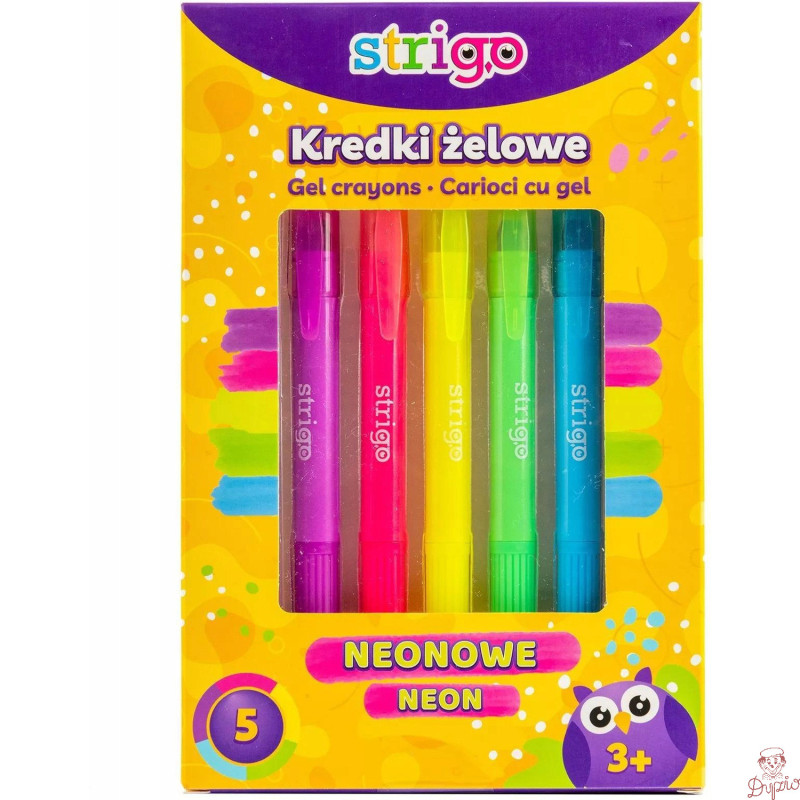 Kredki żelowe neonowe STRIGO SSC119