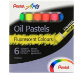 Kredki pastele olejne 6 kolorów fluorescencyjnych PHN-F6