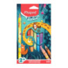 Kredki trójkątne JUMBO JUNGLE FEVER 12 sztuk 863700 MAPED