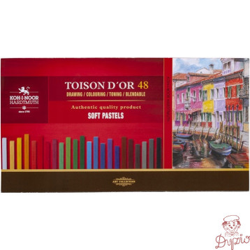 Kredki pastele suche w sztyfcie 7x7mm 48 kol. 8586 KOH-I-NOOR