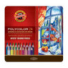 Kredki POLYCOLOR 24 kolory opakowanie metalowe 3824 KOH-I-NOOR