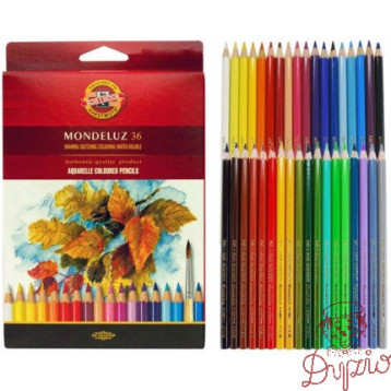 Kredki akwarelowe MONDELUZ 36 kolorów 3719 KOH-I-NOOR