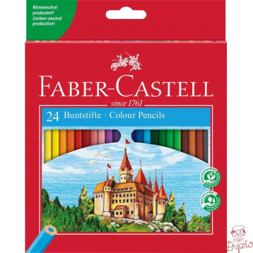 Kredki ZAMEK 24 kolory opakowanie kartonowe 120124 FC FABER-CASTELL
