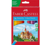 Kredki ZAMEK 36 kolorów opakowanie kartonowe 120136 FC FABER-CASTEL
